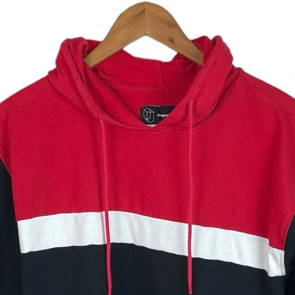 TS1022 Men’s OU Original Use Boxy Fit Short Sleeve Hooded Shirt M - Picture 3 of 5